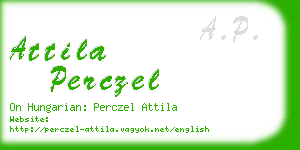 attila perczel business card